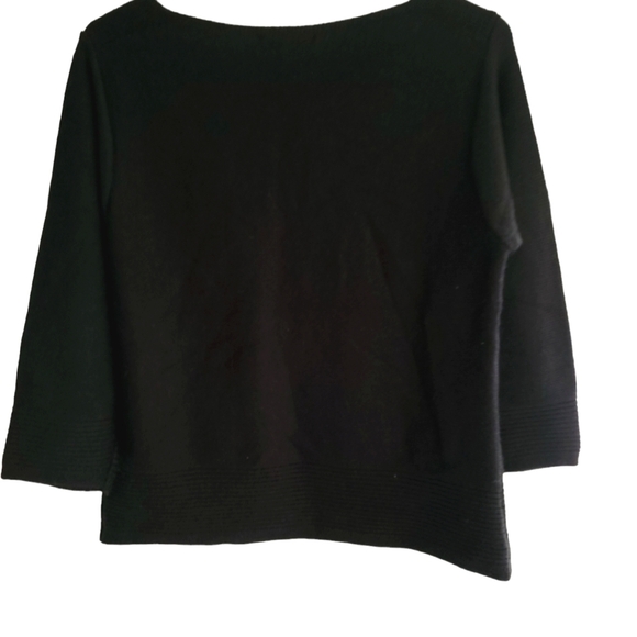 CHRISTOPHER&BANKS Black Boatneck Sweater - Picture 3 of 9